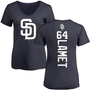 Dinelson Lamet Women's San Diego Padres Backer Slim Fit T-Shirt - Navy