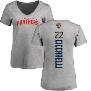 Dino Ciccarelli Women's Florida Panthers Backer T-Shirt - Ash