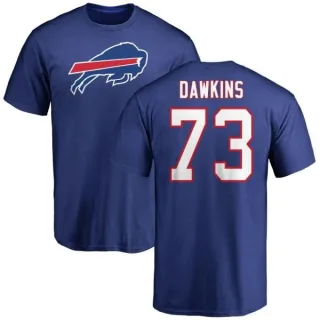 Dion Dawkins Buffalo Bills Name & Number Logo T-Shirt - Royal