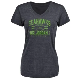 Dion Jordan Women's Seattle Seahawks Flanker Tri-Blend T-Shirt - Navy