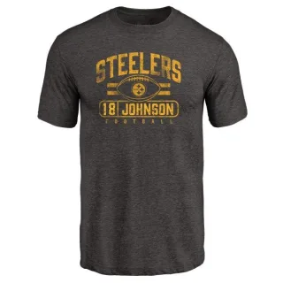 Diontae Johnson Pittsburgh Steelers Flanker Tri-Blend T-Shirt - Black