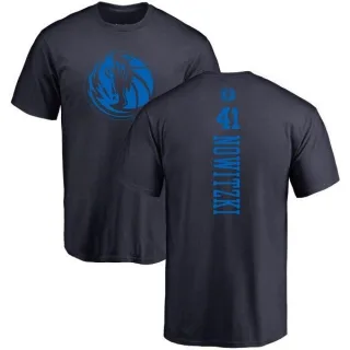 Dirk Nowitzki Dallas Mavericks Navy One Color Backer T-Shirt