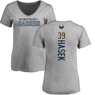 Dominik Hasek Women's Buffalo Sabres Backer T-Shirt - Ash