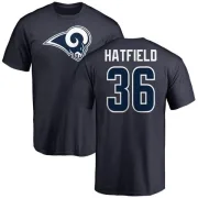 Dominique Hatfield Los Angeles Rams Name & Number Logo T-Shirt - Navy