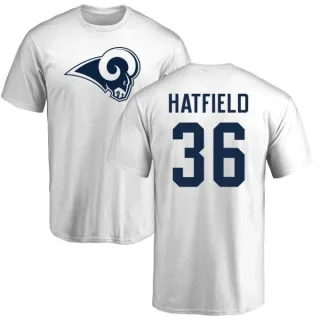 Dominique Hatfield Los Angeles Rams Name & Number Logo T-Shirt - White