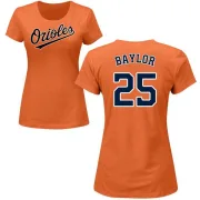 Don Baylor Women's Baltimore Orioles Name & Number T-Shirt - Orange