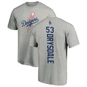 Don Drysdale Los Angeles Dodgers Backer T-Shirt - Ash