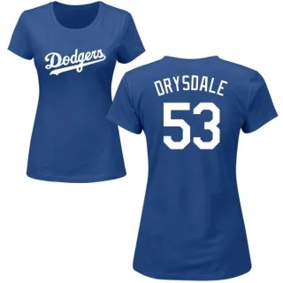 Don Drysdale Women's Los Angeles Dodgers Name & Number T-Shirt - Royal