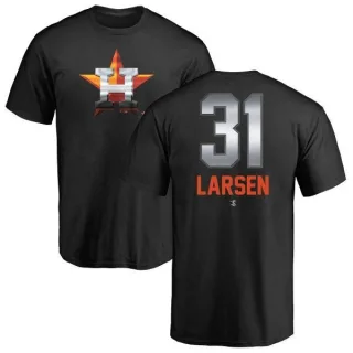 Don Larsen Houston Astros Midnight Mascot T-Shirt - Black