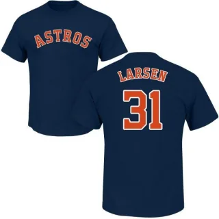 Don Larsen Houston Astros Name & Number T-Shirt - Navy