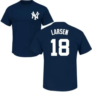 Don Larsen New York Yankees Name & Number T-Shirt - Navy