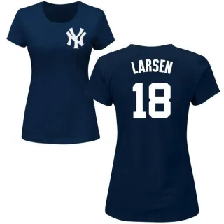 Don Larsen Women's New York Yankees Name & Number T-Shirt - Navy