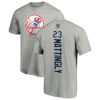 Don Mattingly New York Yankees Backer T-Shirt - Ash