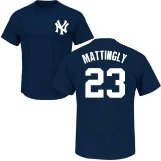 Don Mattingly New York Yankees Name & Number T-Shirt - Navy