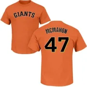 Don Mcmahon San Francisco Giants Name & Number T-Shirt - Orange