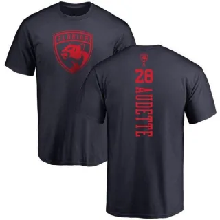 Donald Audette Florida Panthers One Color Backer T-Shirt - Navy