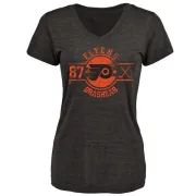 Donald Brashear Women's Philadelphia Flyers Insignia Tri-Blend T-Shirt - Black