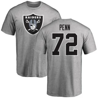 Donald Penn Oakland Raiders Name & Number Logo T-Shirt - Ash