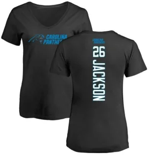 Donte Jackson Women's Carolina Panthers Backer Slim Fit T-Shirt - Black
