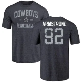 Dorance Armstrong Dallas Cowboys Name & Number Tri-Blend T-Shirt - Navy