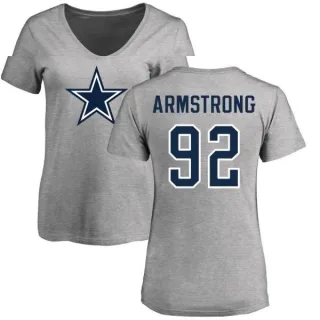 Dorance Armstrong Women's Dallas Cowboys Name & Number Logo T-Shirt - Ash