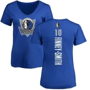 Dorian Finney-Smith Women's Dallas Mavericks Royal Backer T-Shirt