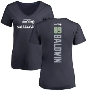 Doug Baldwin Women's Seattle Seahawks Backer Slim Fit T-Shirt - Navy
