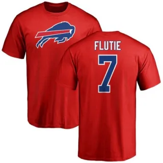 Doug Flutie Buffalo Bills Name & Number Logo T-Shirt - Red