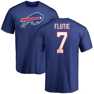 Doug Flutie Buffalo Bills Name & Number Logo T-Shirt - Royal