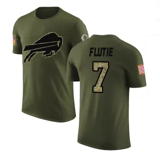 Doug Flutie Buffalo Bills Olive Salute to Service Legend T-Shirt