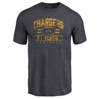 Doug Flutie Los Angeles Chargers Flanker Tri-Blend T-Shirt - Navy