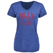 Doug Flutie Women's Buffalo Bills Flanker Tri-Blend T-Shirt - Royal