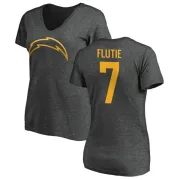 Doug Flutie Women's Los Angeles Chargers One Color T-Shirt - Ash