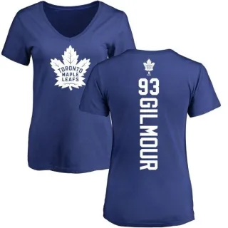 Doug Gilmour Women's Toronto Maple Leafs Backer T-Shirt - Blue