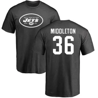 Doug Middleton New York Jets One Color T-Shirt - Ash