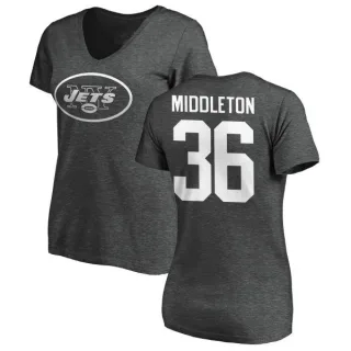 Doug Middleton Women's New York Jets One Color T-Shirt - Ash