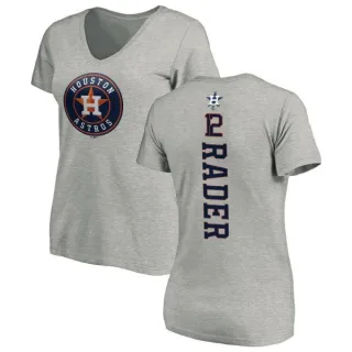 Doug Rader Women's Houston Astros Backer Slim Fit T-Shirt - Ash