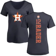 Doug Rader Women's Houston Astros Backer Slim Fit T-Shirt - Navy