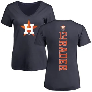 Doug Rader Women's Houston Astros Backer Slim Fit T-Shirt - Navy