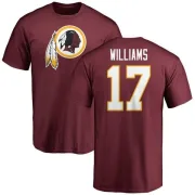 Doug Williams Washington Redskins Name & Number Logo T-Shirt - Maroon