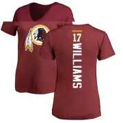 Doug Williams Women's Washington Redskins Backer Slim Fit T-Shirt - Maroon