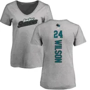 Doug Wilson Women's San Jose Sharks Backer T-Shirt - Ash