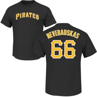 Dovydas Neverauskas Pittsburgh Pirates Name & Number T-Shirt - Black