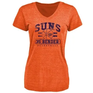 Dragan Bender Women's Phoenix Suns Orange Baseline Tri-Blend T-Shirt