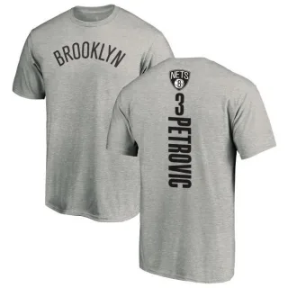 Drazen Petrovic Brooklyn Nets Ash Backer T-Shirt