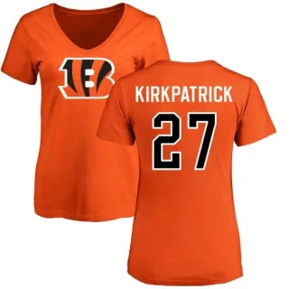 Dre Kirkpatrick Women's Cincinnati Bengals Name & Number Logo Slim Fit T-Shirt - Orange