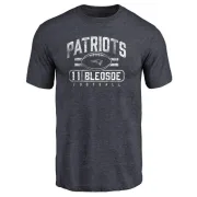 Drew Bledsoe New England Patriots Flanker Tri-Blend T-Shirt - Navy