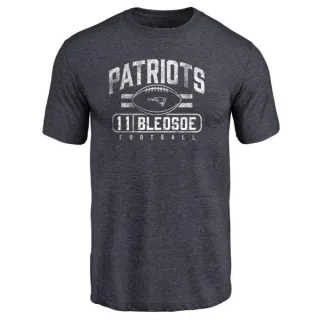 Drew Bledsoe New England Patriots Flanker Tri-Blend T-Shirt - Navy