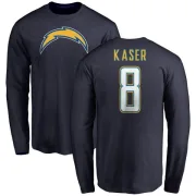 Drew Kaser Los Angeles Chargers Name & Number T-Shirt - Navy -