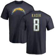 Drew Kaser Los Angeles Chargers Name & Number T-Shirt - Navy